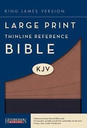 Tapa de Large Print Thinline Reference BibleKJV