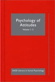 Tapa de Psychology Of Attitudes