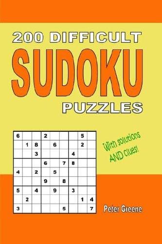 Tapa de 200 Difficult Sudoku Puzzles