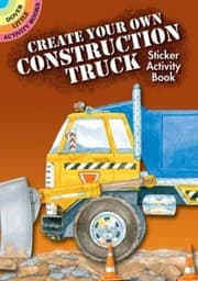 Tapa de Create Your Own Construction Truck Sticker Activity Book