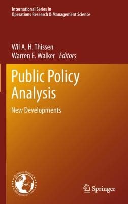 Tapa de Public Policy Analysis New Developments