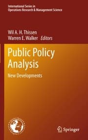 Tapa de Public Policy Analysis New Developments
