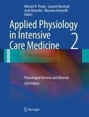 Tapa de Applied Physiology In Intensive Care Medicine 2 Physiological Reviews And Editorials