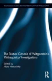 Tapa de The Textual Genesis Of Wittgensteins Philosophical Investigations