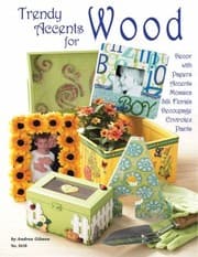 Tapa de Trendy Accents For Wood Dcor With Papers Accents Mosaics Florals Decoupage Envirotex Paints