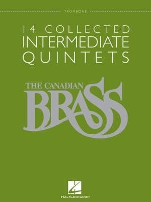 Tapa de 14 Collected Intermediate Quintets Trombone