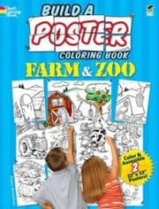 Tapa de Build A Poster Coloring Book Farm Zoo