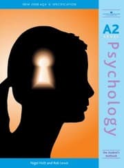 Tapa de A2 Psychology 2009 Aqa A Specification The Students Textbook