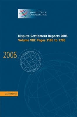 Tapa de Dispute Settlement Reports 2006