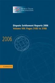 Tapa de Dispute Settlement Reports 2006