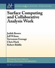 Tapa de Surface Computing And Collaborative Analysis Work