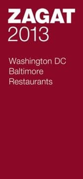 Tapa de Zagat 2013 Washington Dc Baltimore Restaurants