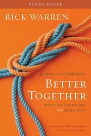 Tapa de 40 Days Of Community Better Together What On Earth Are We Here For