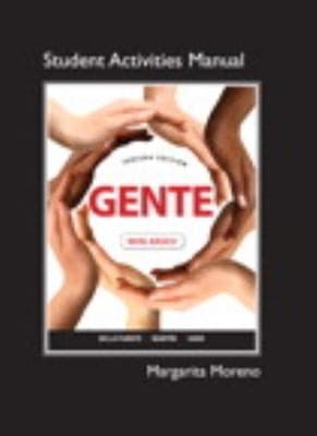 Tapa de Student Activities Manual For Gente