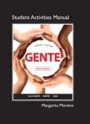 Tapa de Student Activities Manual For Gente