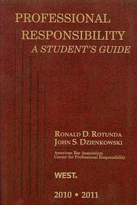 Tapa de Professional Responsibility A Students Guide