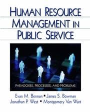 Tapa de Human Resource Management in Public Service