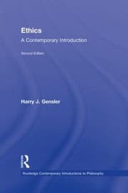 Tapa de Ethics A Contemporary Introduction