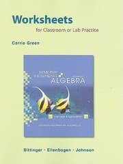 Tapa de Elementary And Intermediate Algebra Worksheets For Classroom Or Lab Practice Concepts And Applications