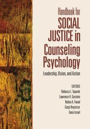 Tapa de Handbook for social justice in counseling psychology