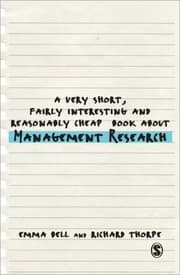 Tapa de A Very Short Fairly Interesting And Reasonably Cheap Book About Management Research
