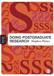 Tapa de Doing Postgraduate Research