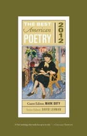 Tapa de The Best American Poetry 2012