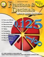 Tapa de Daily Skill Builders Fractions Decimals