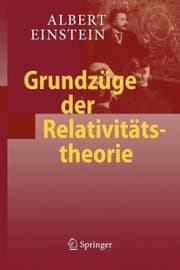 Tapa de Grundzge Der Relativittstheorie