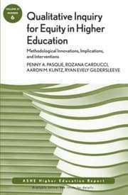 Tapa de Qualitative Inquiry For Equity In Higher Education Methodological Innovations Implications And Interventions