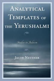 Tapa de Analytical Templates Of The Yerushalmi