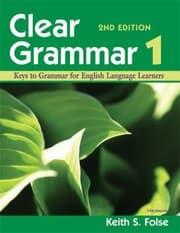 Tapa de Clear Grammar 1 Keys To Grammar For English Language Learners