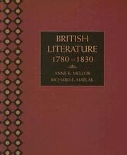 Tapa de British Literature, 1780-1830