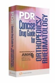 Tapa de Pdr Concise Drug Guide For Orthopedicsrheumatology