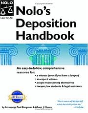 Tapa de Nolo's Deposition Handbook