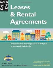 Tapa de Leases & Rental Agreements 6th Edition