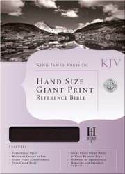 Tapa de Holy Bible King James Version Black Hand Size Giant Print