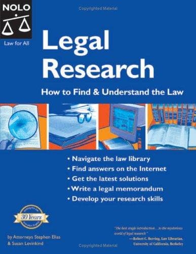 Tapa de Legal research