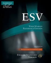 Tapa de Wide Margin Reference BibleESV