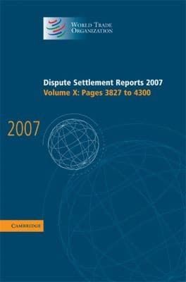 Tapa de Dispute Settlement Reports 2007