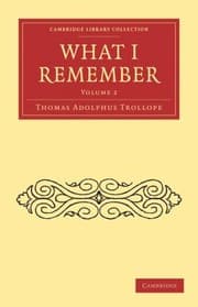 Tapa de What I Remember
Cambridge Library Collection Literary Studies