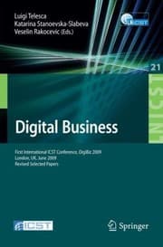 Tapa de Digital Business First International Icst Conference Revised Selected Papers