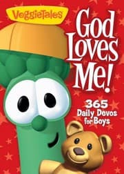 Tapa de Veggietales God Loves Me 365 Daily Devos For Boys