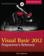 Tapa de Visual Basic 2012 Programmers Reference