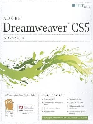 Tapa de Dreamweaver Cs5 Advanced Aca Edition Certblaster Data
