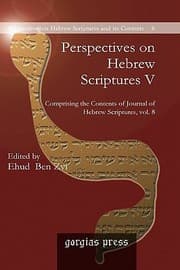 Tapa de Perspectives On Hebrew Scriptures Comprising The Contents Of Journal Of Hebrew Scriptures Vol 8