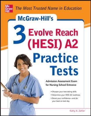 Tapa de Mcgrawhills 3 Evolve Reach Hesi A2 Practice Tests