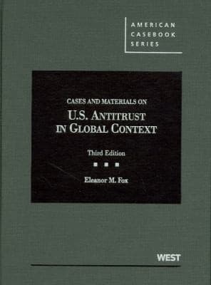Tapa de Cases And Materials On Us Antitrust In Global Context