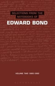 Tapa de Selections From The Notebooks Of Edward Bond