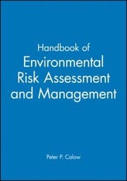 Tapa de Handbook Of Environmental Risk Assessment And Management
